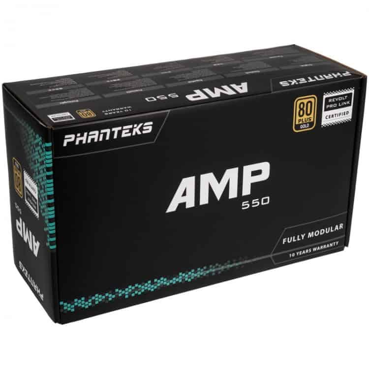 Phanteks AMP 550W 12cm ATX BOX 80+ Gold Modulár