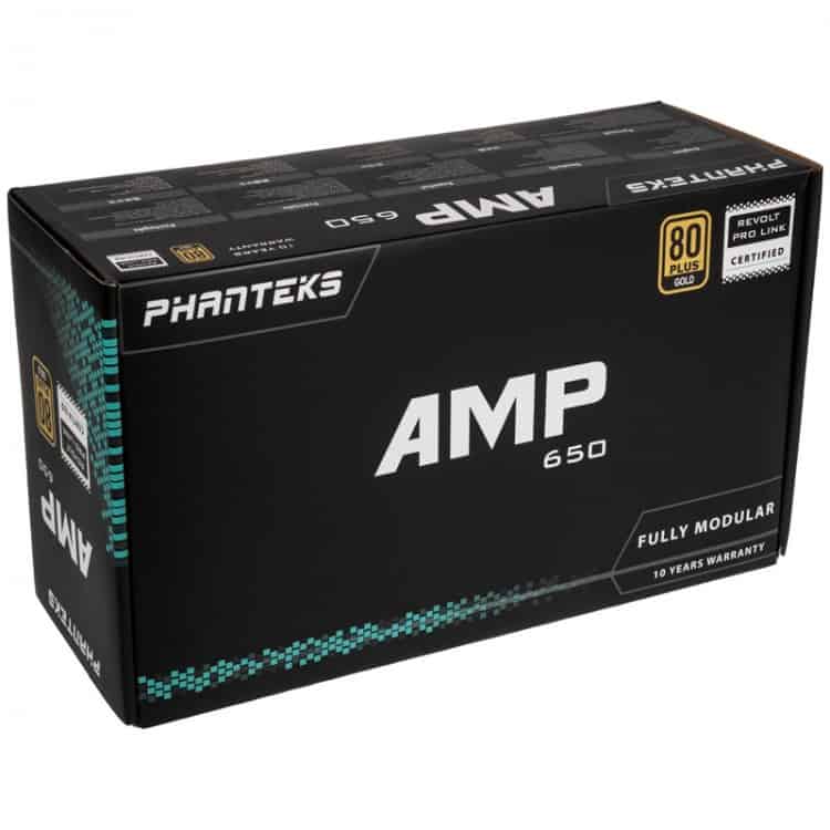 Tápegység PHANTEKS AMP 650W 12cm ATX BOX 80+ Gold Moduláris