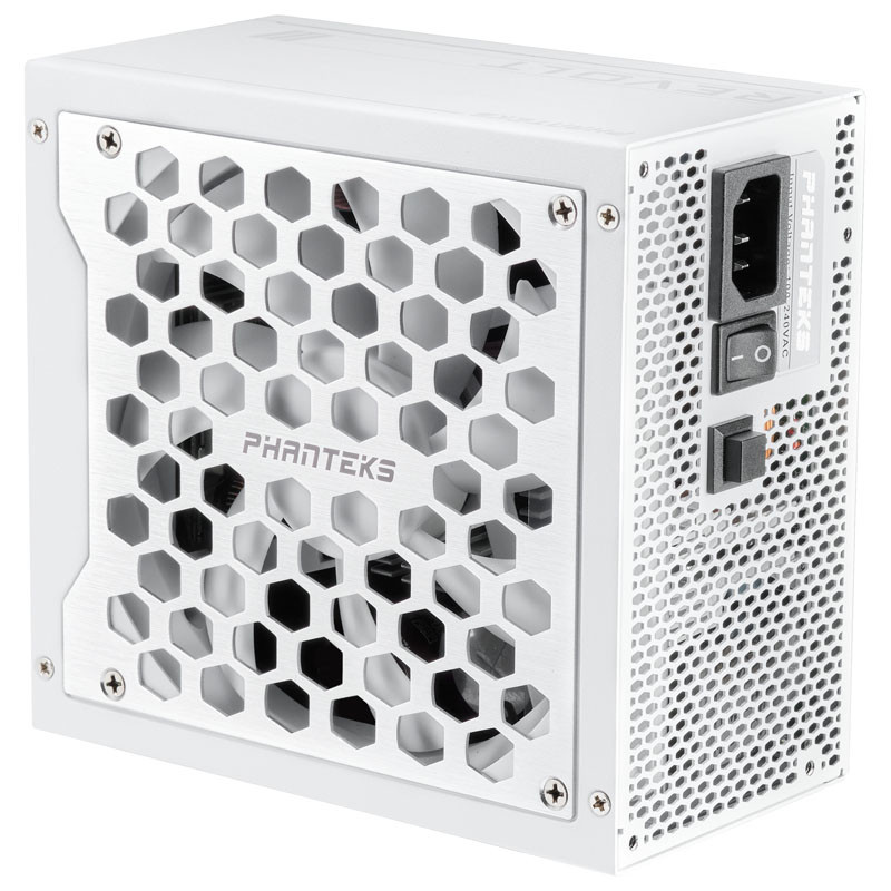 Tápegység PHANTEKS Revolt 1000W Platinum, ATX 3.0, PCIe 5.0 Moduláris kábel nélkül, fehér