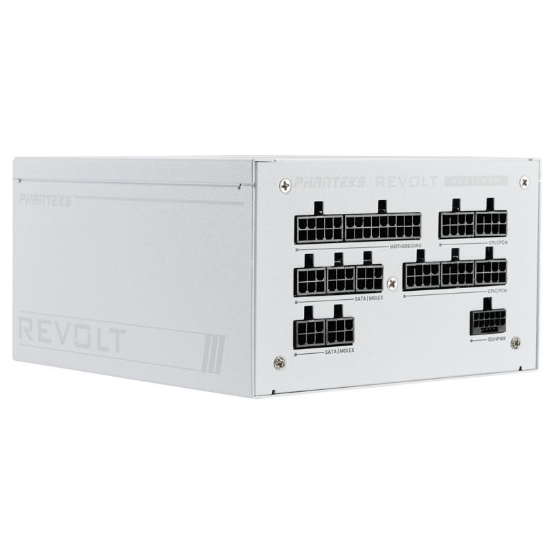 Phanteks Revolt 1000W Platinum, ATX 3.0, PCIe 5.0, modular - 1000 Watt, white
