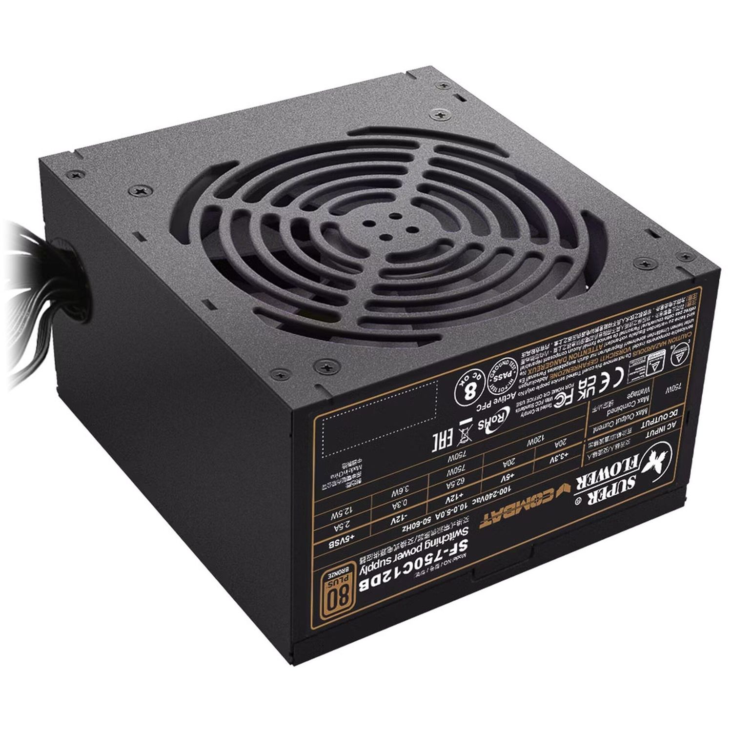 Tápegység Super Flower Combat DB , 80 PLUS Bronze, ATX 3.1 - 750 Watt