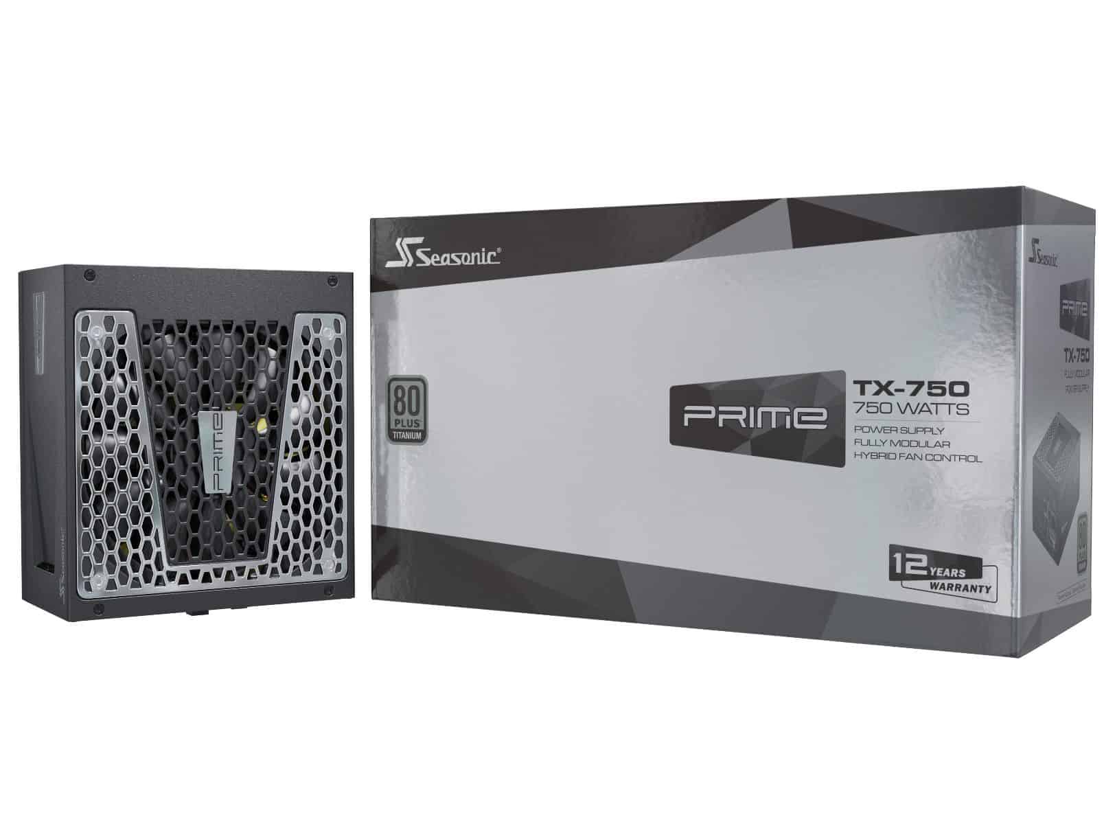 Tápegység Seasonic Prime TX-750 750W 14cm ATX BOX 80+ Titanium Moduláris