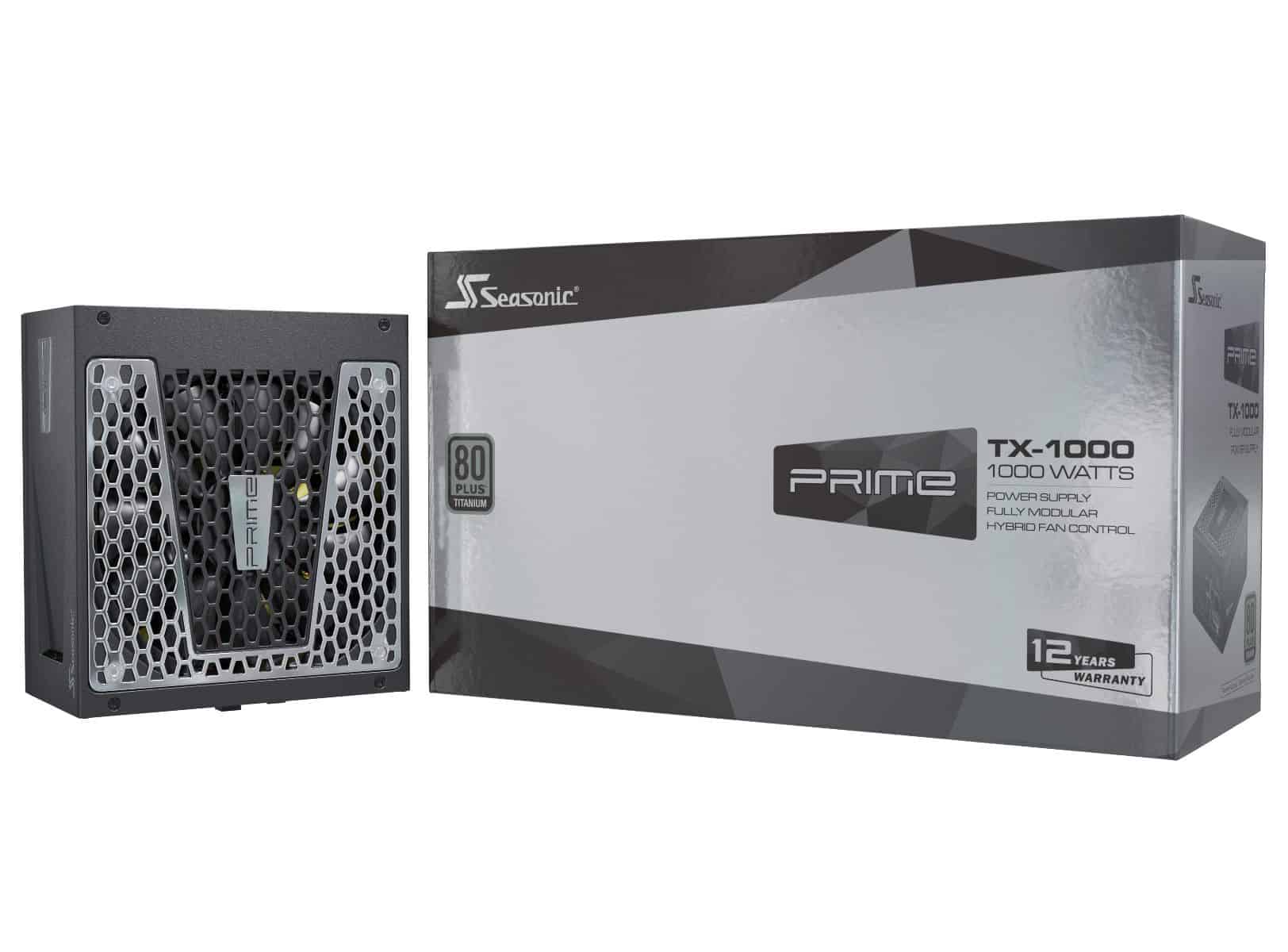 Tápegység Seasonic Prime TX-1000 1000W 14cm ATX BOX 80+ Titanium Moduláris