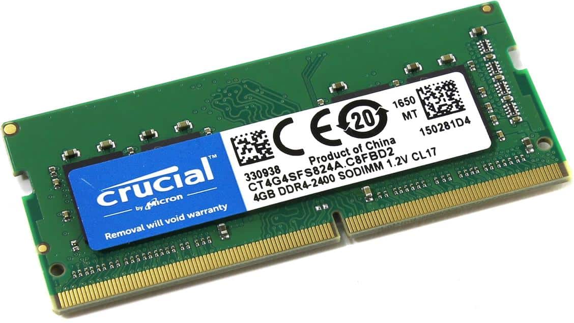 RAM NB DDR4 4GB (1x4) 2400MHz Crucial