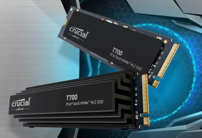 SSD M.2 Crucial 1TB T700 PCIe Gen5 NVMe 2280