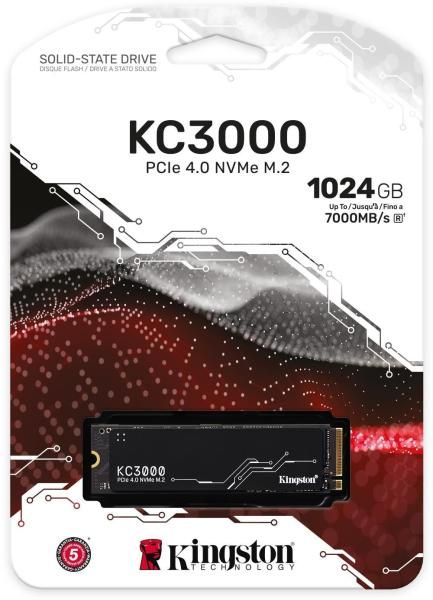 SSD M.2 Kingston KC3000 1TB NVMe 2280 PCIe 4.0