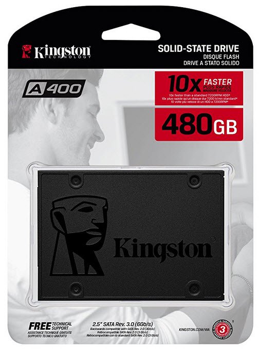 SSD SATA Kingston 480GB 2.5 A400