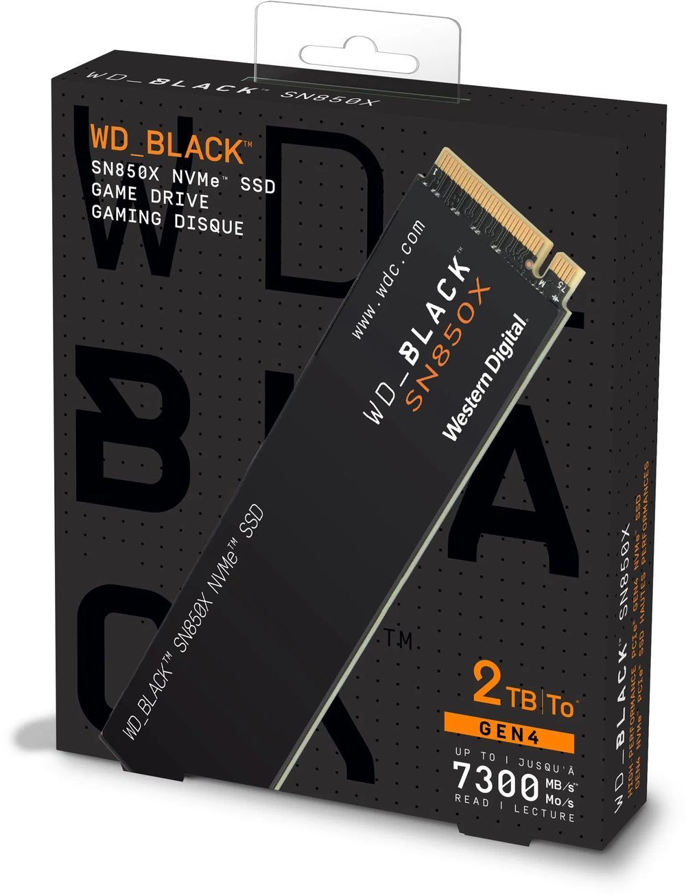 SSD M.2 WD 2TB 2280 SN850X, BLACK