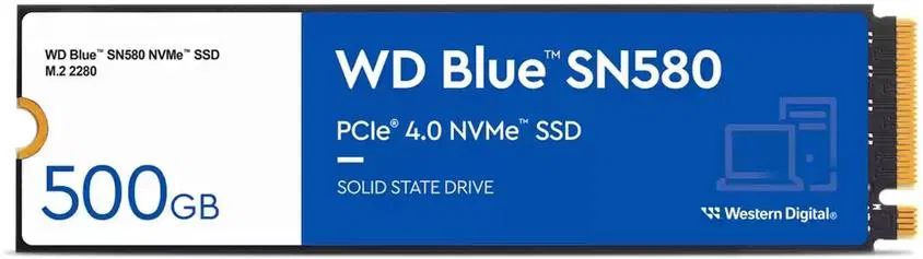 SSD M.2 WD 250GB Blue SN580 PCIe Gen4 NVMe 2280