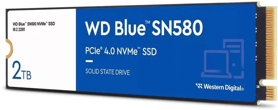 SSD M.2 WD 2TB Blue SN580 PCIe Gen4 NVMe 2280