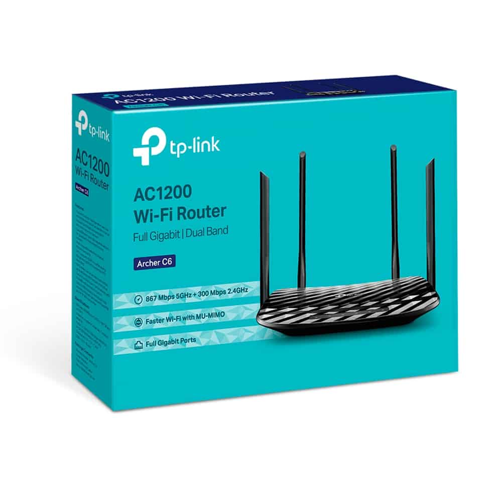 Wireless Router TP-Link Archer C6 AC1200 MU-MIMO Dual Band Gigabit LAN