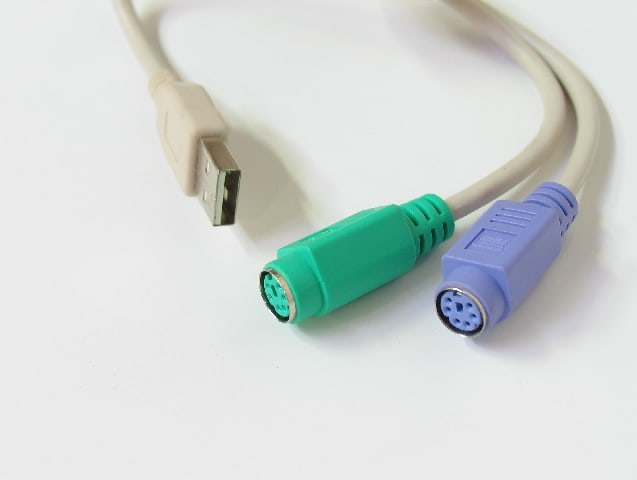 Cable USB converter Value USB 2.0 (Male) - 2x PS/2 (Female)