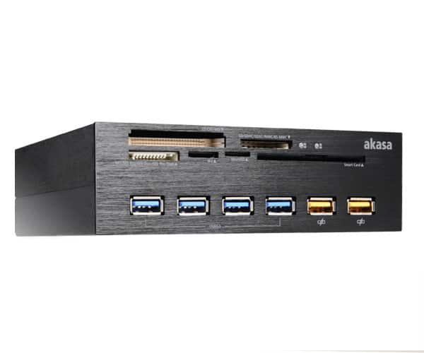 5.25" Interconnect EX,Ali Panel with USB(4xUSB3.0, 2xUSB Fast Charge),USB3.0 card reader & Smart