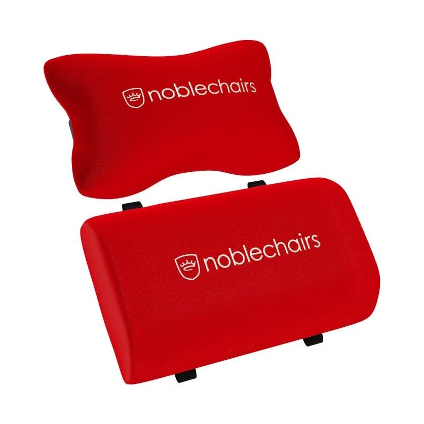Gamer szék kiegészítő, noblechairs párna szett, Piros/Fehér