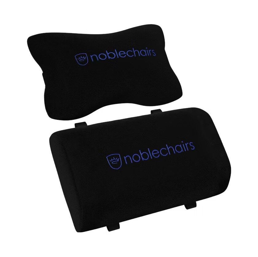 Gamer szék kiegészítő, noblechairs párna szett, Fekete/Kék
