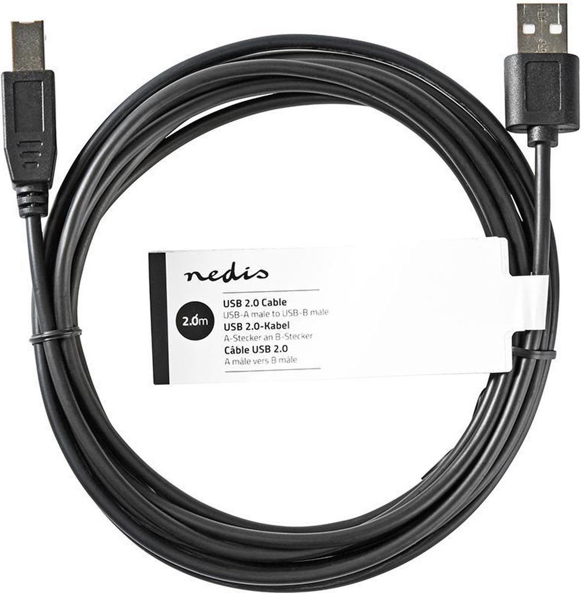 Cable USB connection Value USB 2.0 A (Male) - B (Male) 1.8m