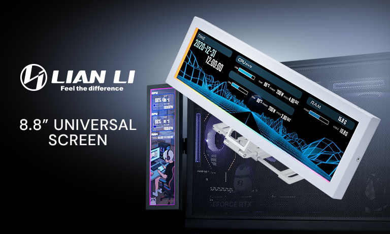 Lian Li 8.8" universal screen – premium visual experience